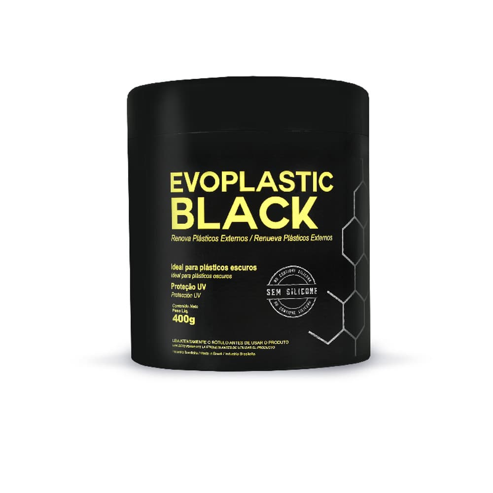 Renova Plastico Externos Do Carro Evoplastic Black 400g EVOX