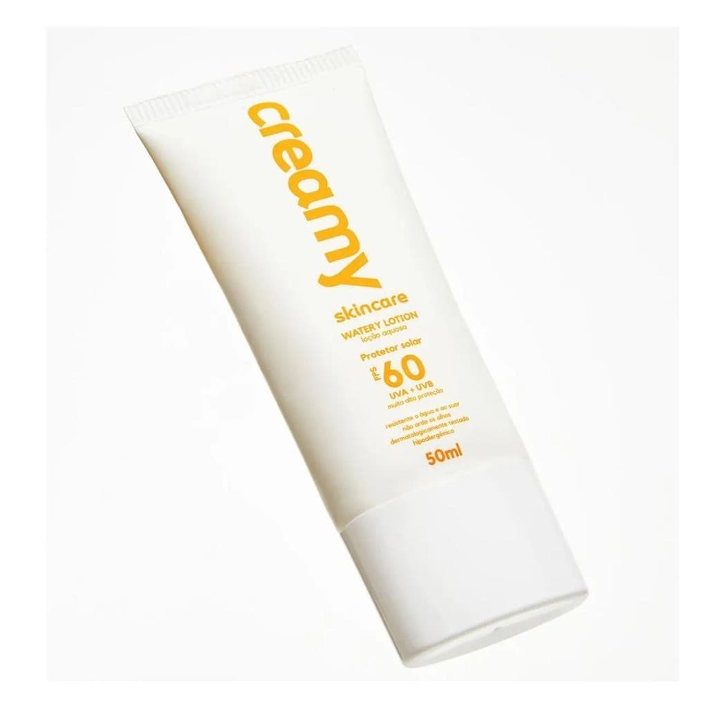 PROTETOR SOLAR CREAMY SKINCARE FPS 60 WATERY LOTION 50ML