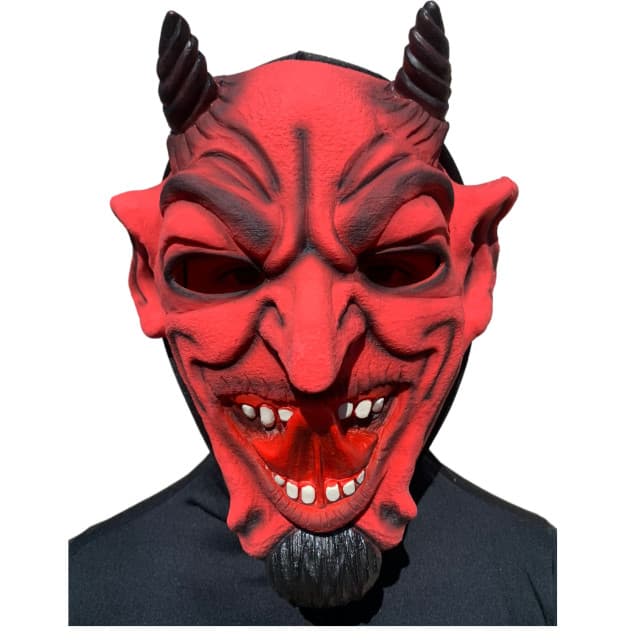 Máscara Halloween Terror Diabo Lucifer Carnaval Fantasia Assustador Dia das Bruxas Festa dos Caretas