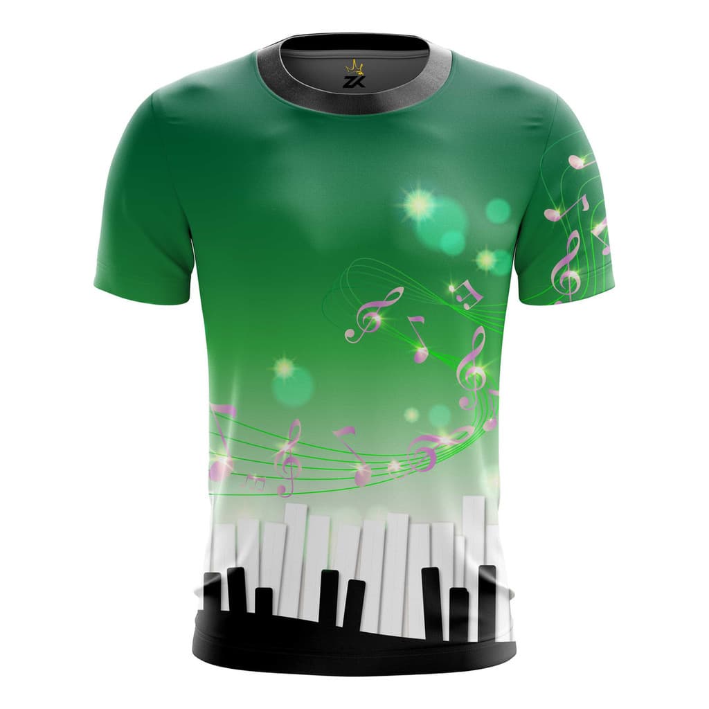 Camisa Camiseta Musical Piano Teclado Musicas