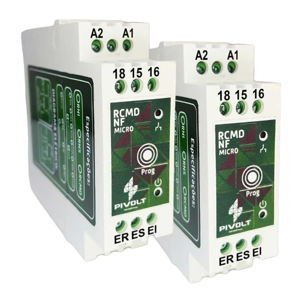 Kit 2 Relés De Comando Micro Inteligente NF (RCMD NF MICRO) Pivolt