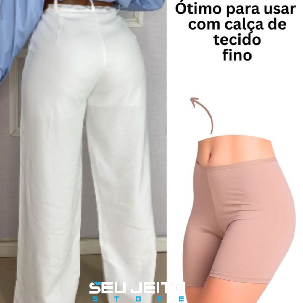 Kit 3 Short Segunda Pele Anágua Liso Para Vestir Por Baixo da Roupa Anágua