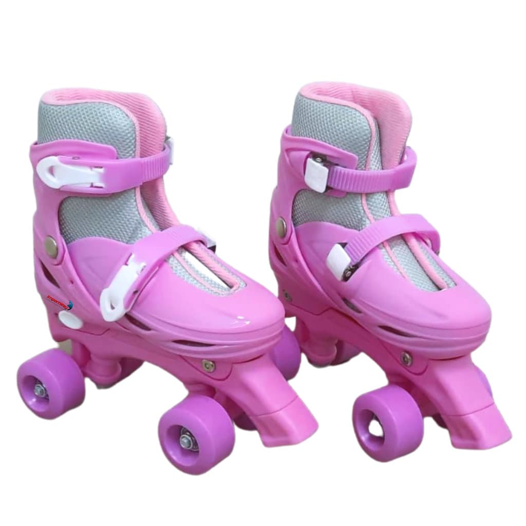 Patins 4 Rodas Roller Rosa Tamanho G 39/42 - Bw016Rg