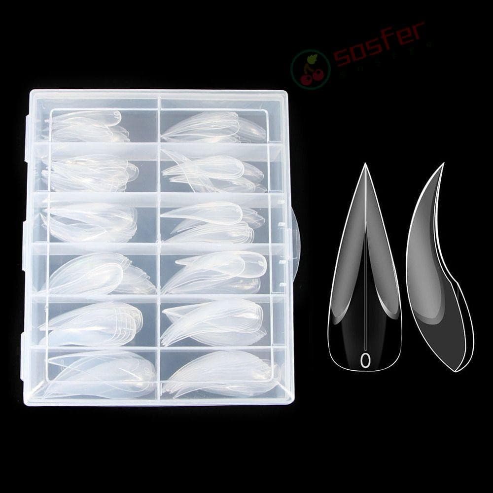 SOSFER 120 Peças De Unhas De Escultura Em Falcão , Moldes De Cobertura Completa , Garra De Águia , Formas Duplas , Estil