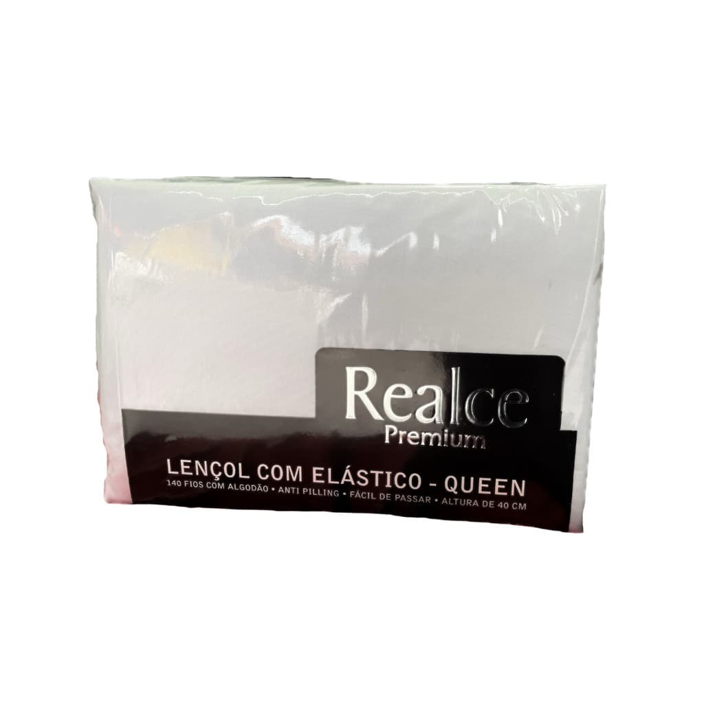 Lençol Queen Com Elástico Realce 200X160X40 Sultan Branco