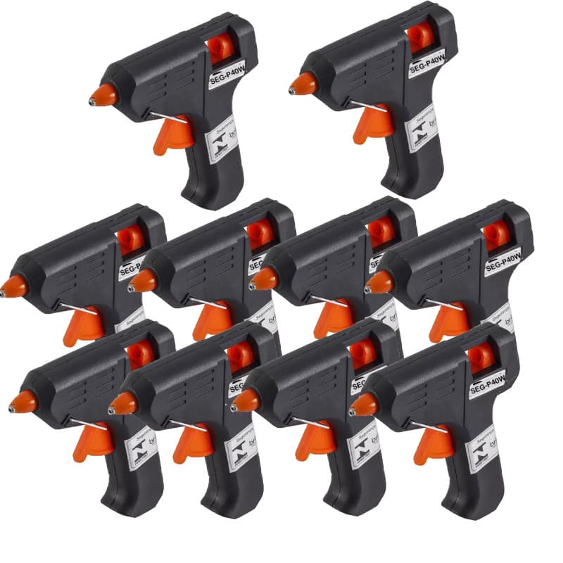 Kit 10 Pistola Grande Cola Quente 40W Bico Grosso Bivolt Envio Imediato