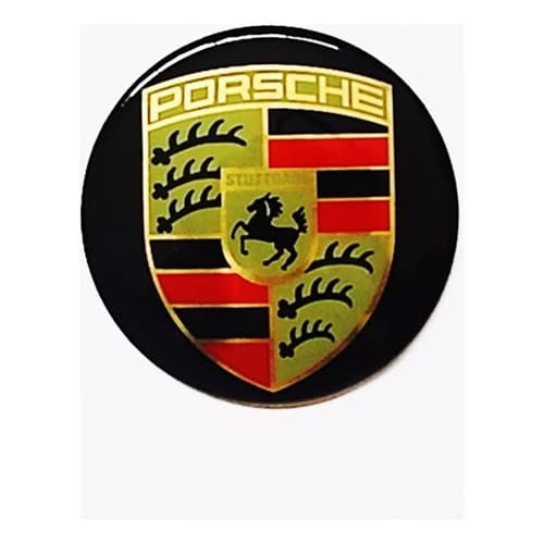 Emblema Resinado Para Calota Roda Porsche Logo Adesivo 58mm