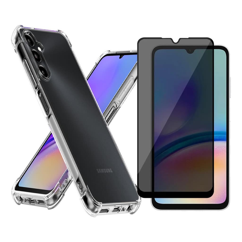 Capa Anti Queda Para Galaxy A05s 6.7 + Pelicula 3d Privativa