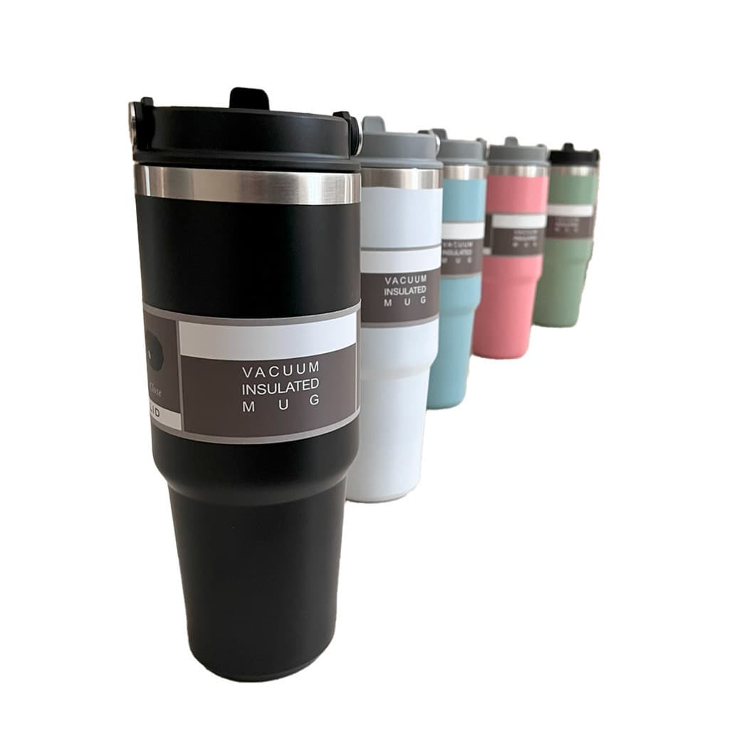 Garrafa Copo Térmico Inox 600ml Sports com Canudo Para Carro Academia Camping Presente