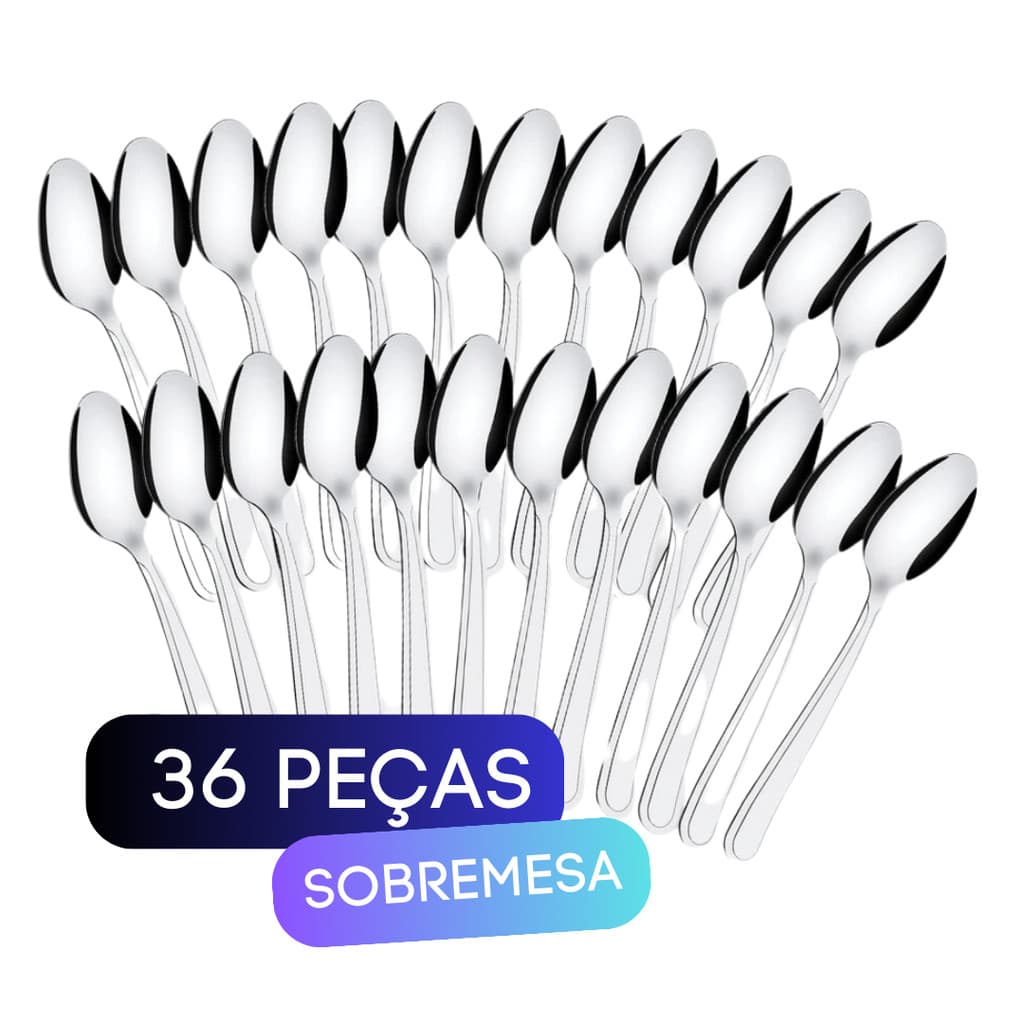 Colher de Sobremesa Fruta Sorvete Talher em Aço Inox