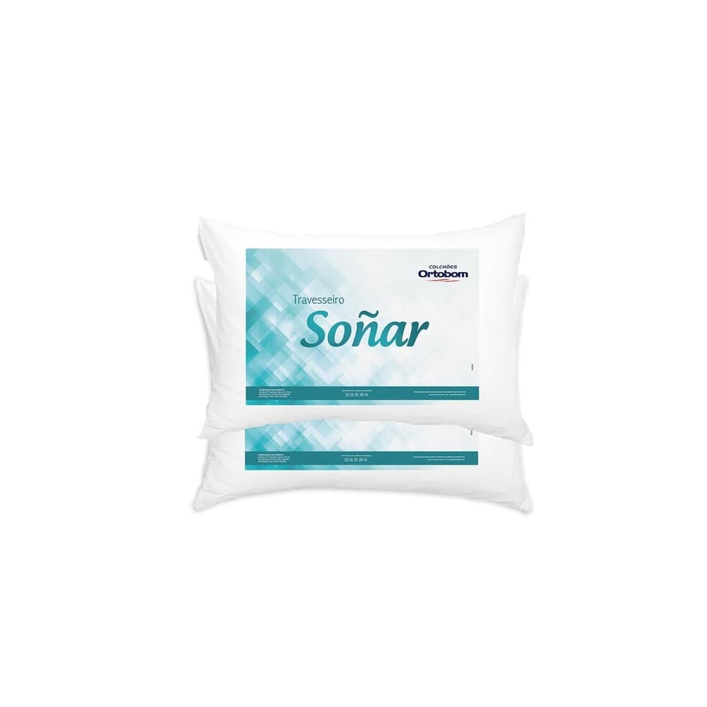 Kit 2 Travesseiros Fibra Siliconada Sonar - Ortobom