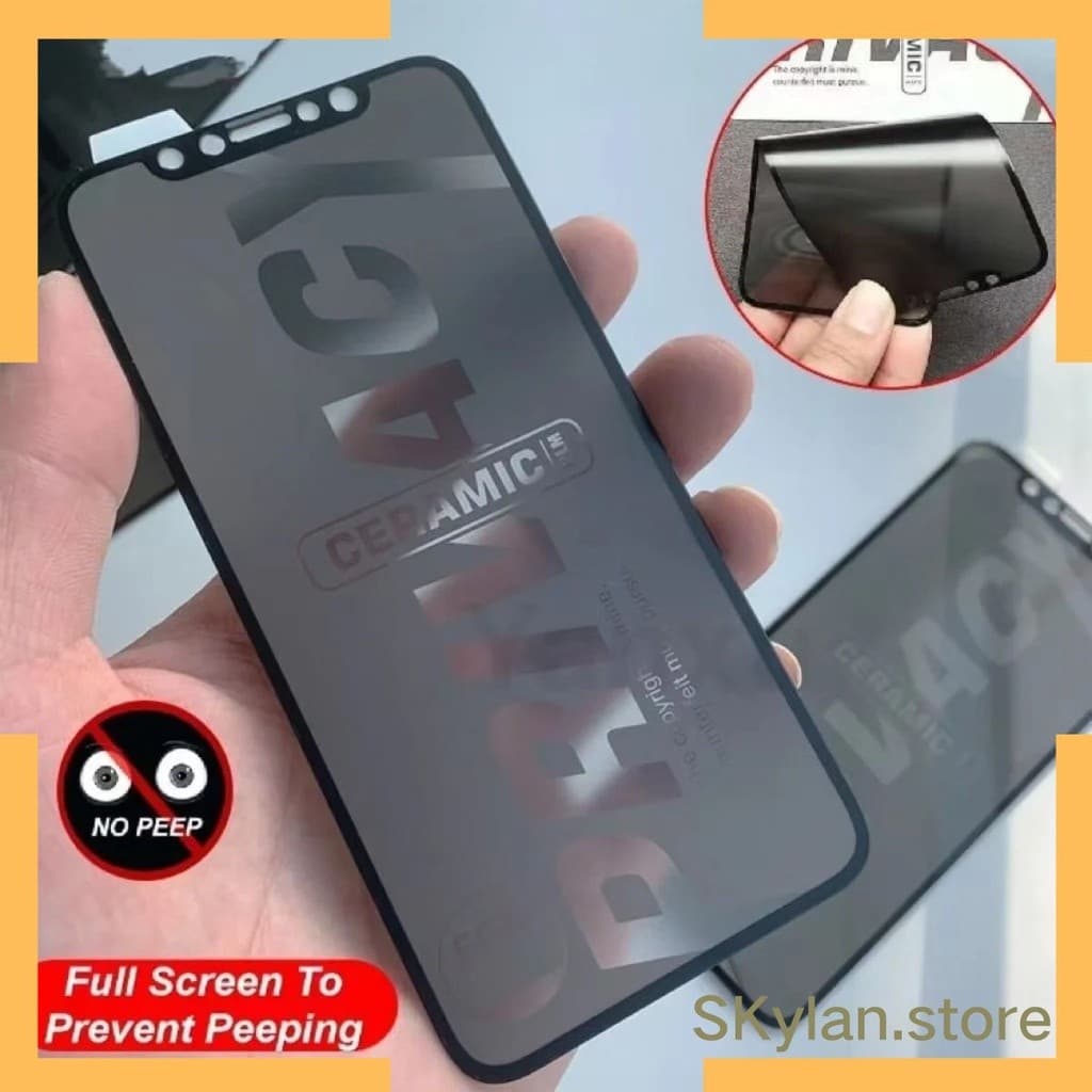 Película 9D Privativa Cerâmica Fosca para Iphone 6 / 7 /8Plus / Xs / Xr / 11 / 12 / 13 /14/15/16 Pro Max - Enviar Rap