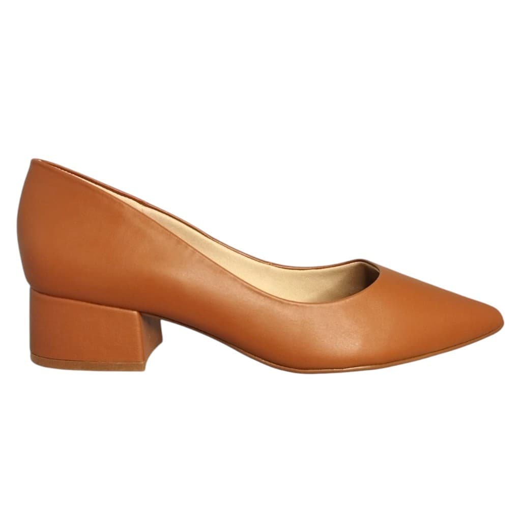 Scarpin Feminino Bebece Napa Bico Fino Salto Baixo T3629-805