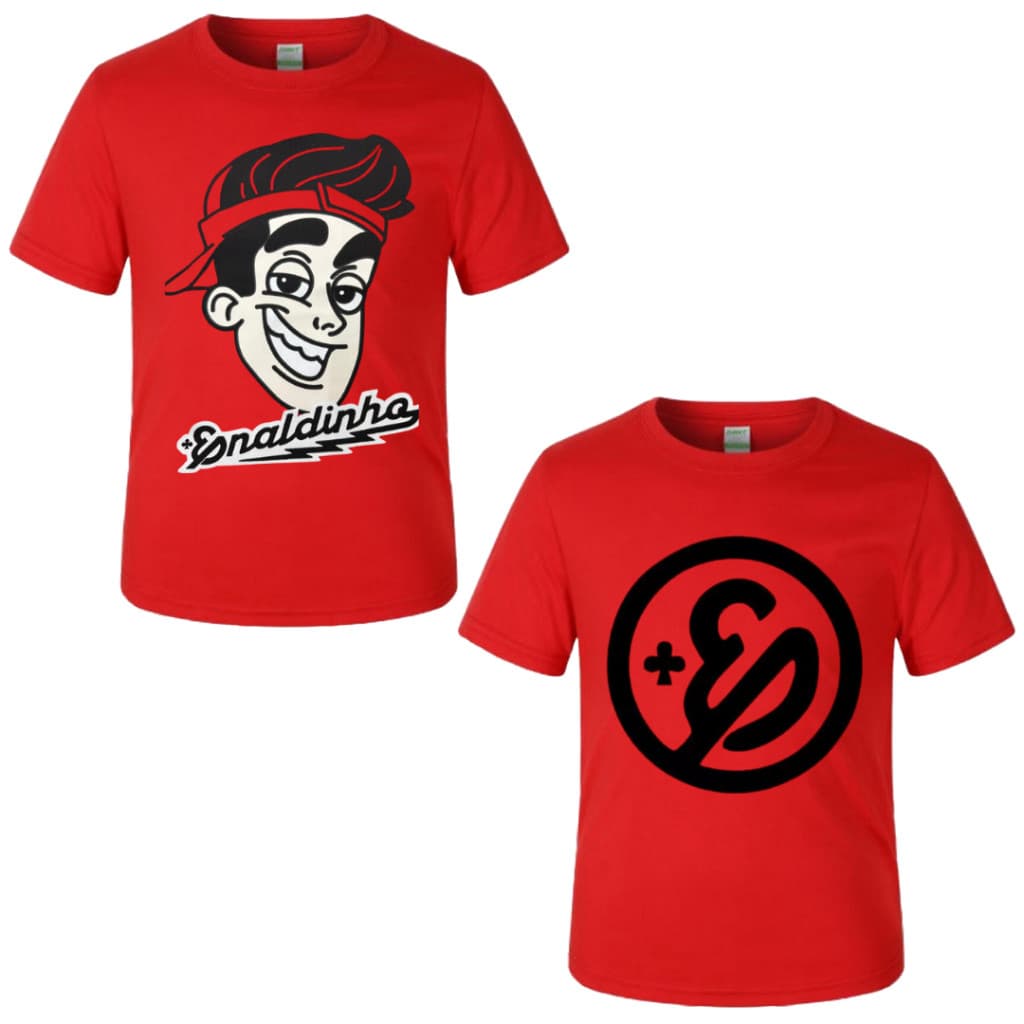 CAMISA Enaldinho Camiseta Infantil Youtuber Enaldinho Gamer Rei do Bafo influencer alta qualidade algodão envio imediato