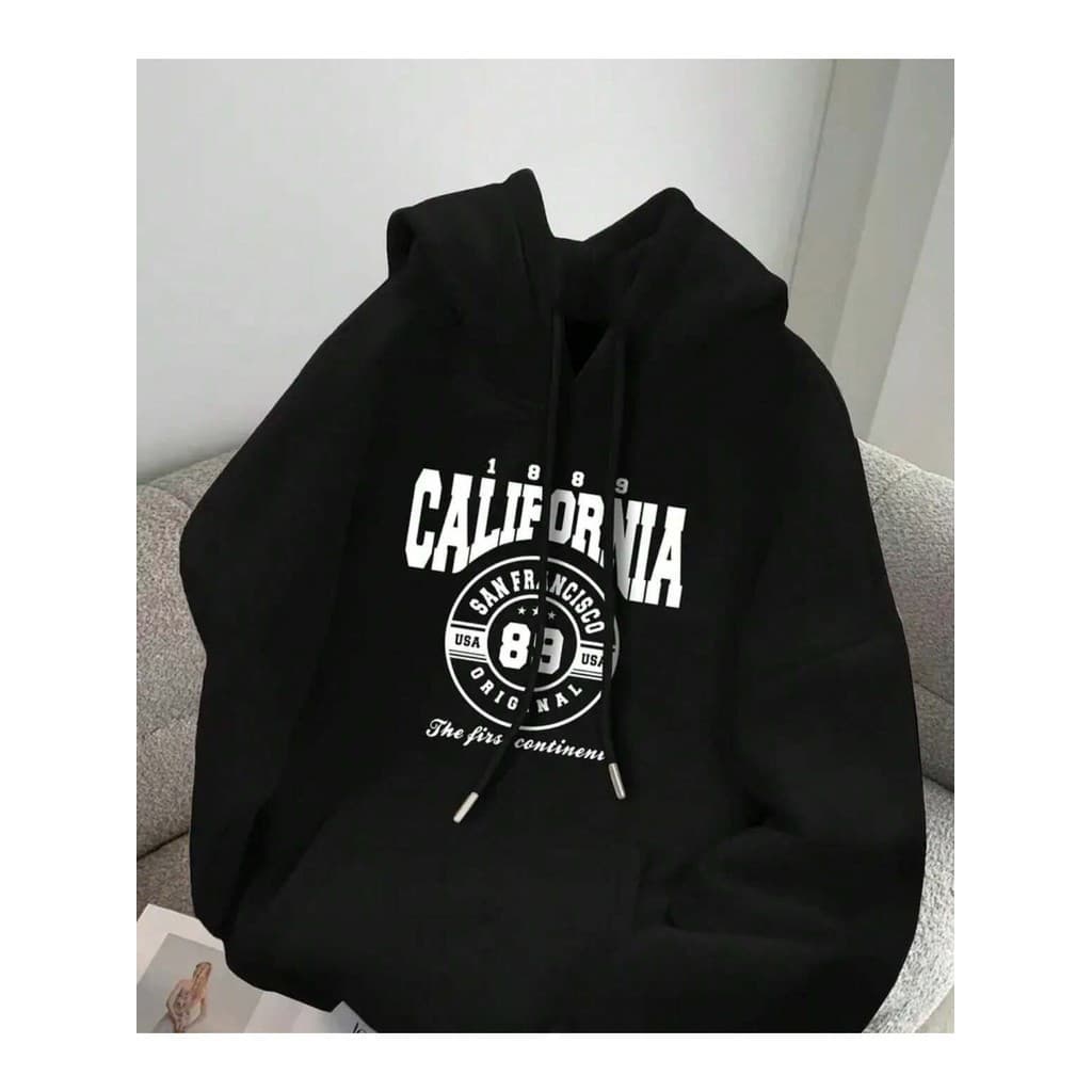 Moletom Canguru Californoa Blusa De Frio Estiloso Com Capuz Inverno Moletom Flanelado⁠