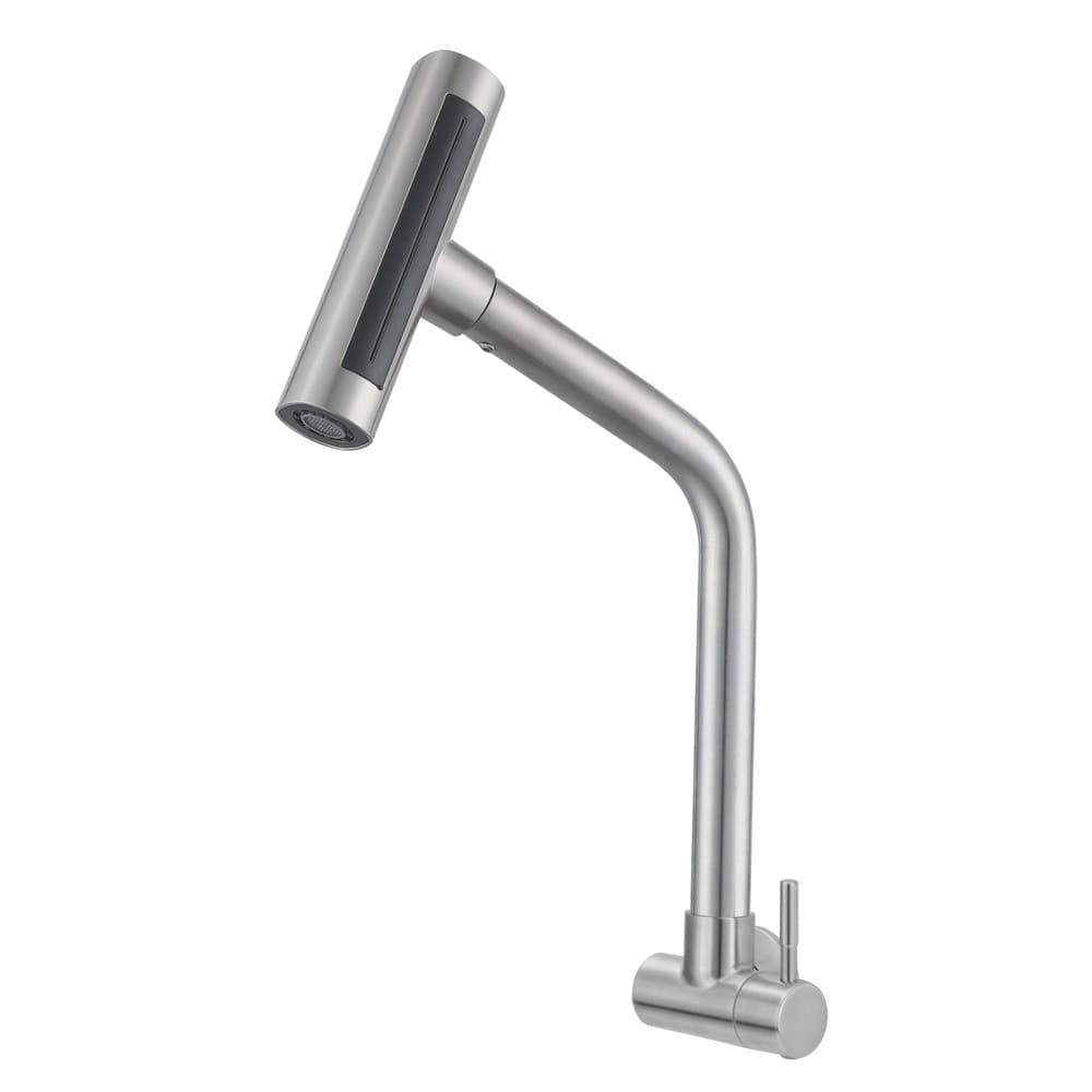 Torneira Cozinha Gourmet  Parede 4 Jatos Inox 304 Escovado