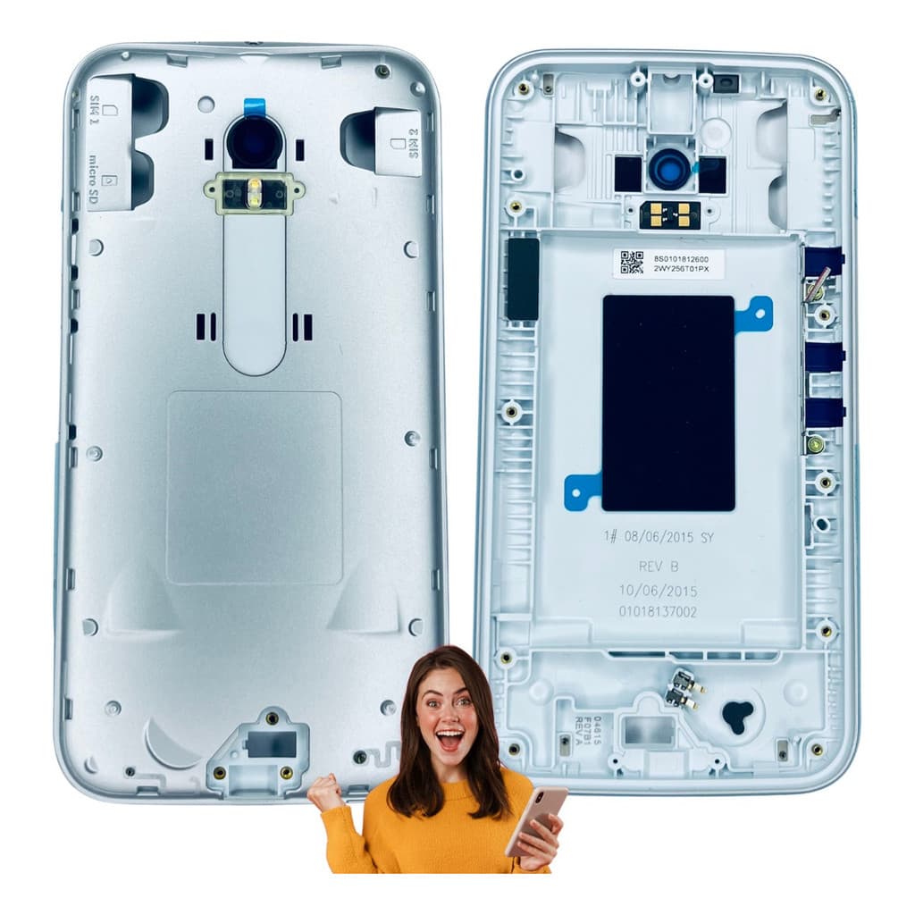 Carcaça Tampa Traseira Motorola Moto G3 Xt1544 2 Chip Origin