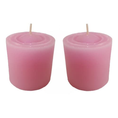 Kit 2 Velas Decorativas Aromática De Rosa Fragrância Citronela