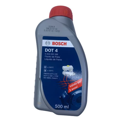 Fluído De Freio Original Bosch Dot4 500ml Pronta Entrega Dot4