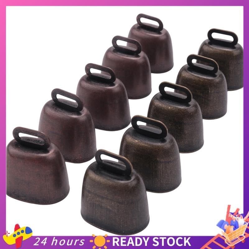 10PCS Ovelha De Cavalo De Vaca Pastoreio Sinos De Latão Pequeno , Sino Retro De Cobre , Ruído