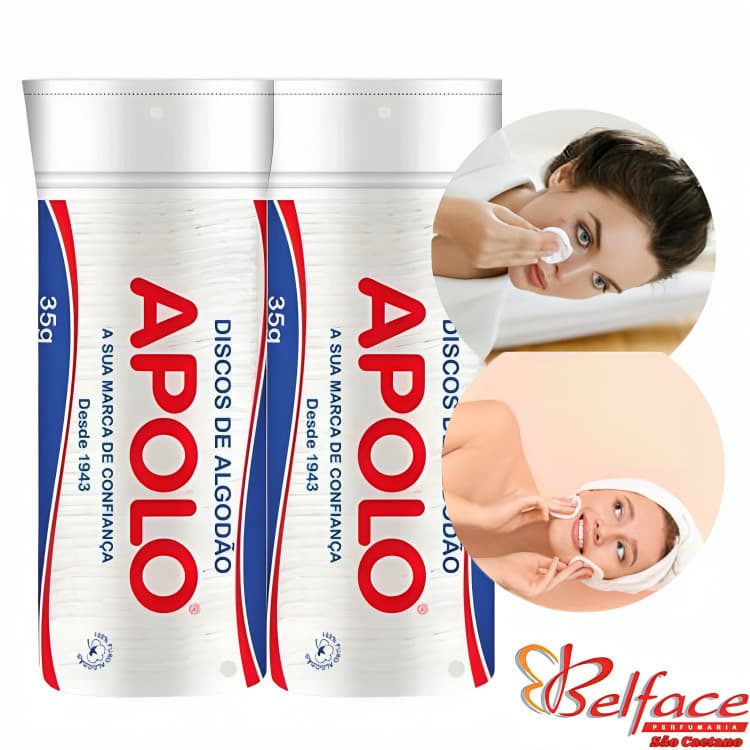 Algodão Apolo Discos com Ziplock 35g
