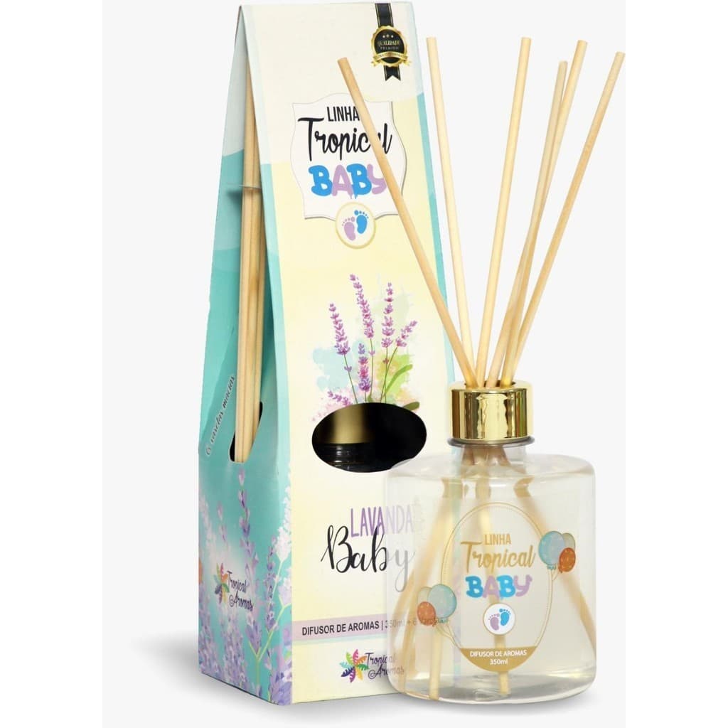 Difusor de Luxo Aromatizador Ambiente Lavanda Baby 350ml Tropical Aromas