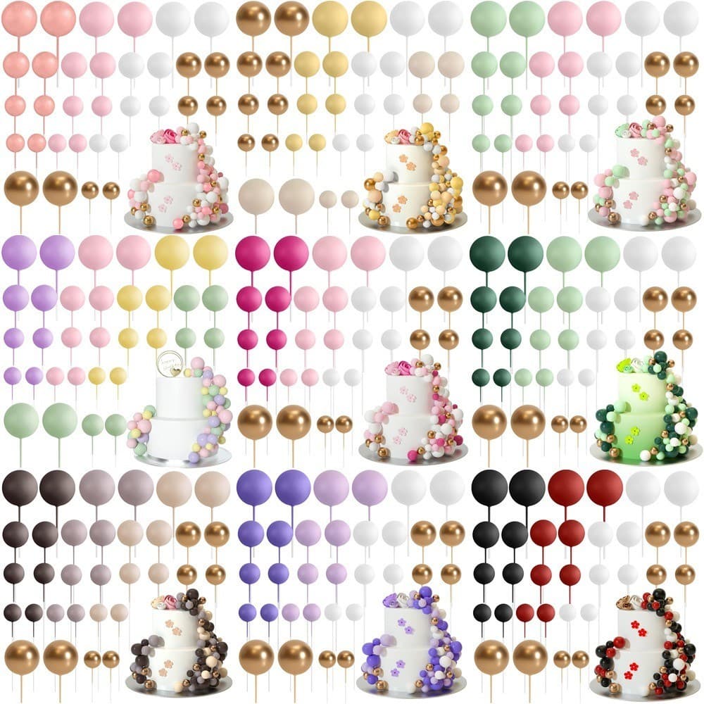 20 Peças Bola Bolo Topper Decorações Varas Bolas De Espuma Escolhas De Para Festa De Casamento De Aniversário Decoração