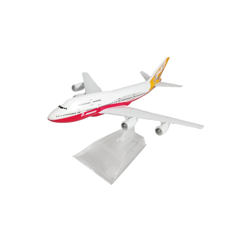 Avião Miniatura de Metal Boeing em Escala 1:400 Colecionável Com Base em Acrílico Decoração