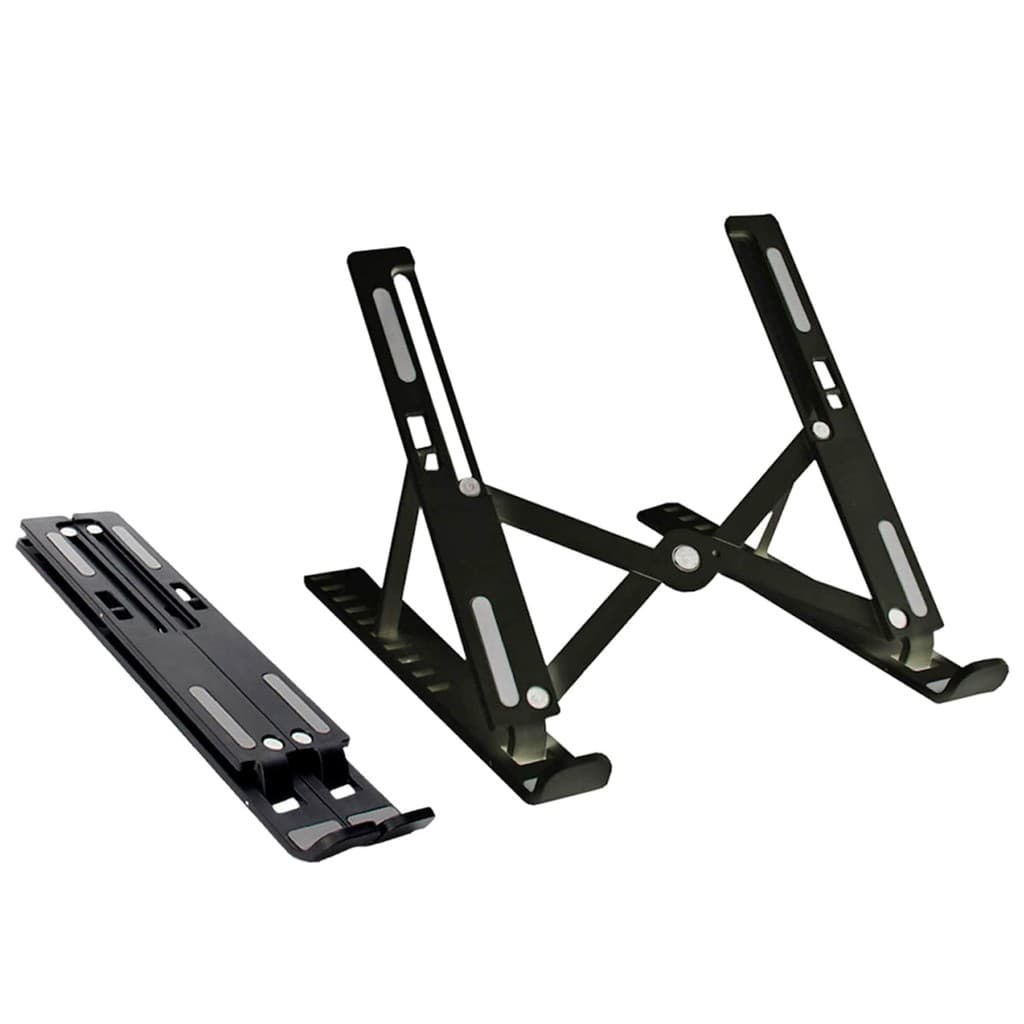 Suporte Para Notebook Clanm CS30 com 10 Níveis de Ajuste de Altura Suporta até 15,6" e 4kg Preto