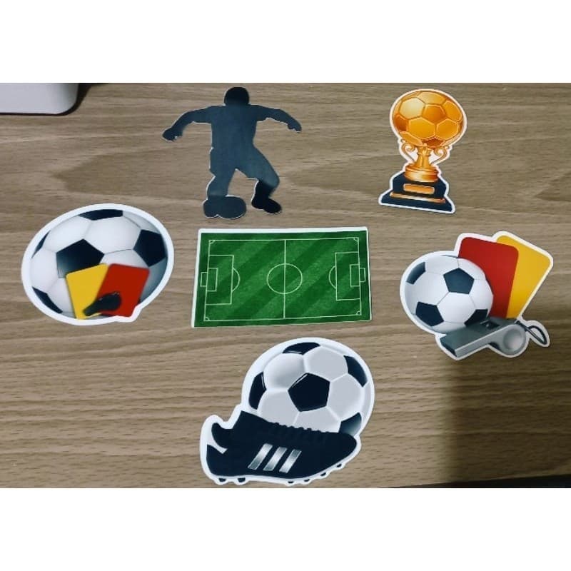 25 Aplique para tubete,latinha,caixinha lembrancinha caixinha papel tema futebol,bola,chuteira E CAMPO
