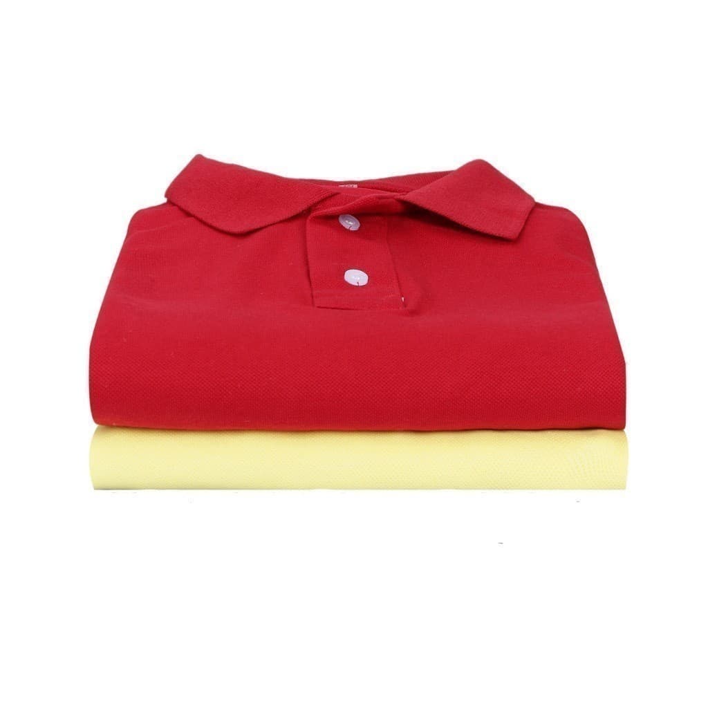 Kit 2 Camisas Polo Masculina Malha Piquet Cores Sortidas Tamanho Grande: P M G GG G1 G2 G3