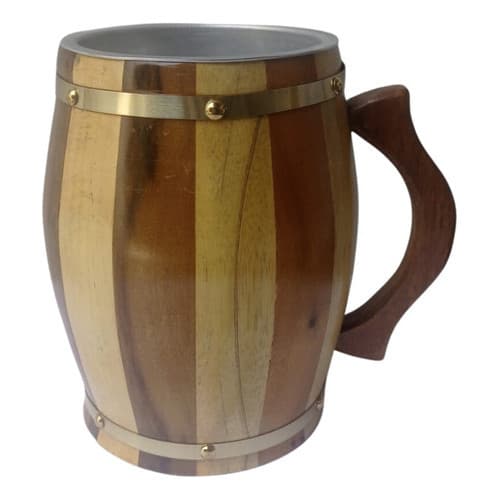 Caneca Térmica Madeira Mescla Vermelha 2000ml