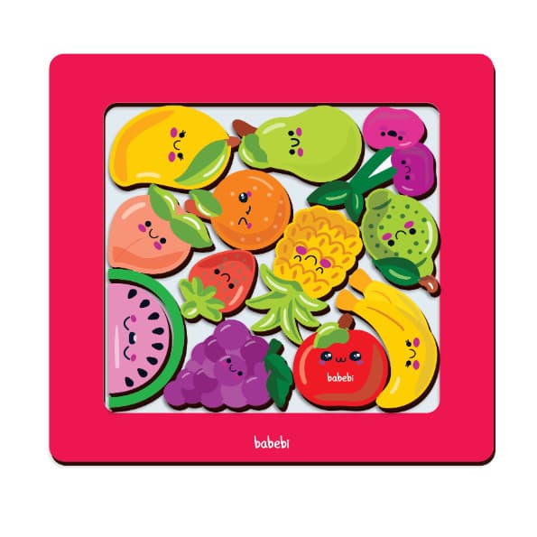 Brinquedo Pedagógico Babebi Monte e Empilhe Frutas