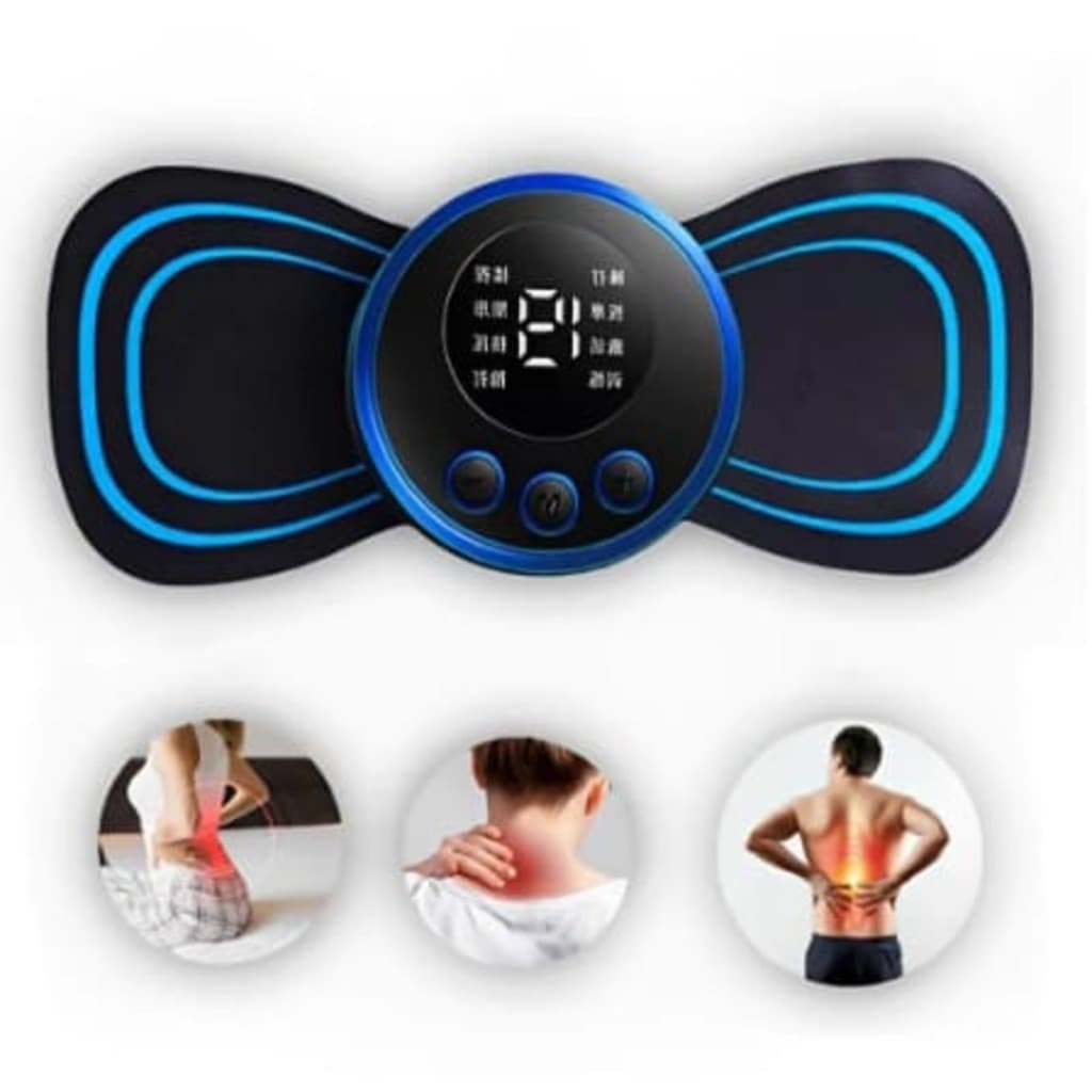 Mini Massageador Portátil Elétrico Recarregável Alívio da Dor para Pescoço Costas Ombro Pernas