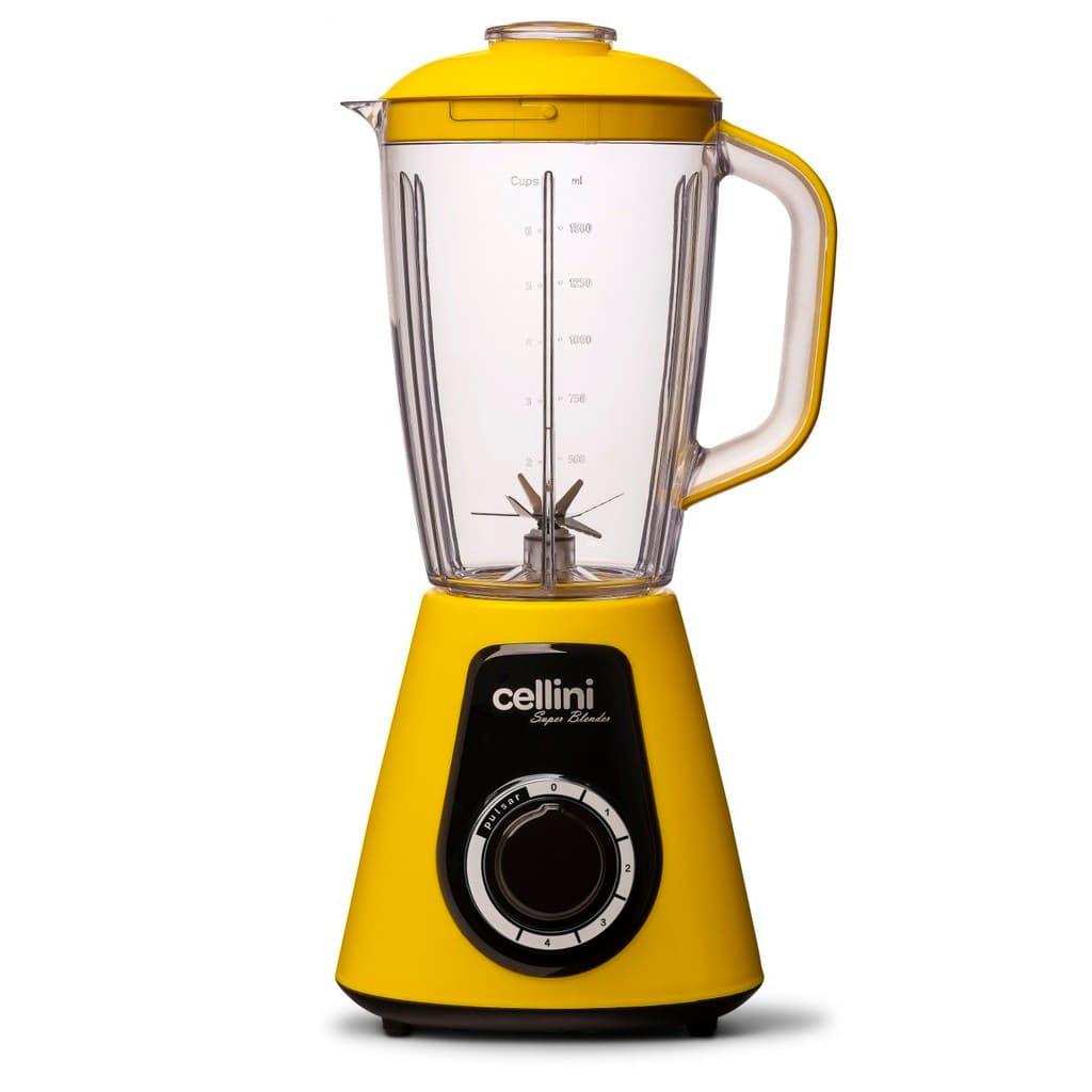 Liquidificador Cellini Super Blender Amarelo E Preto