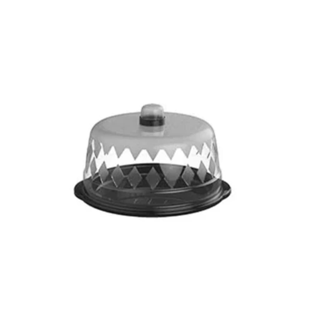 Queijeira C/ Tampa Redonda Plástico Resistente Gourmet Queijo Design Sofisticado Prático