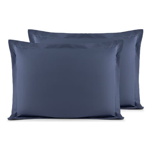 Par De Fronhas Com Abas Percal 600 Fios Egipcios 100 Algodao Toque Acetinado Macio Luxo 70cm X 50cm