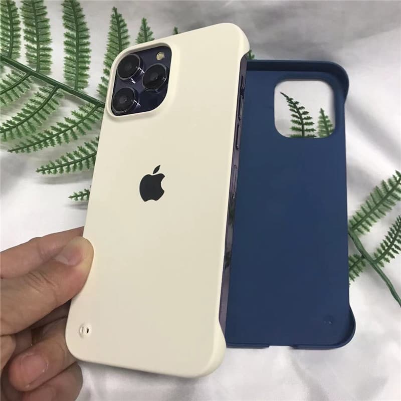 Estojo Para PC Com Impressão Digital Fosco Ultra-Fino Sem Moldura Iphone 15 14 13 12 11 Pro Max XR XSMAX 7 8 Plus