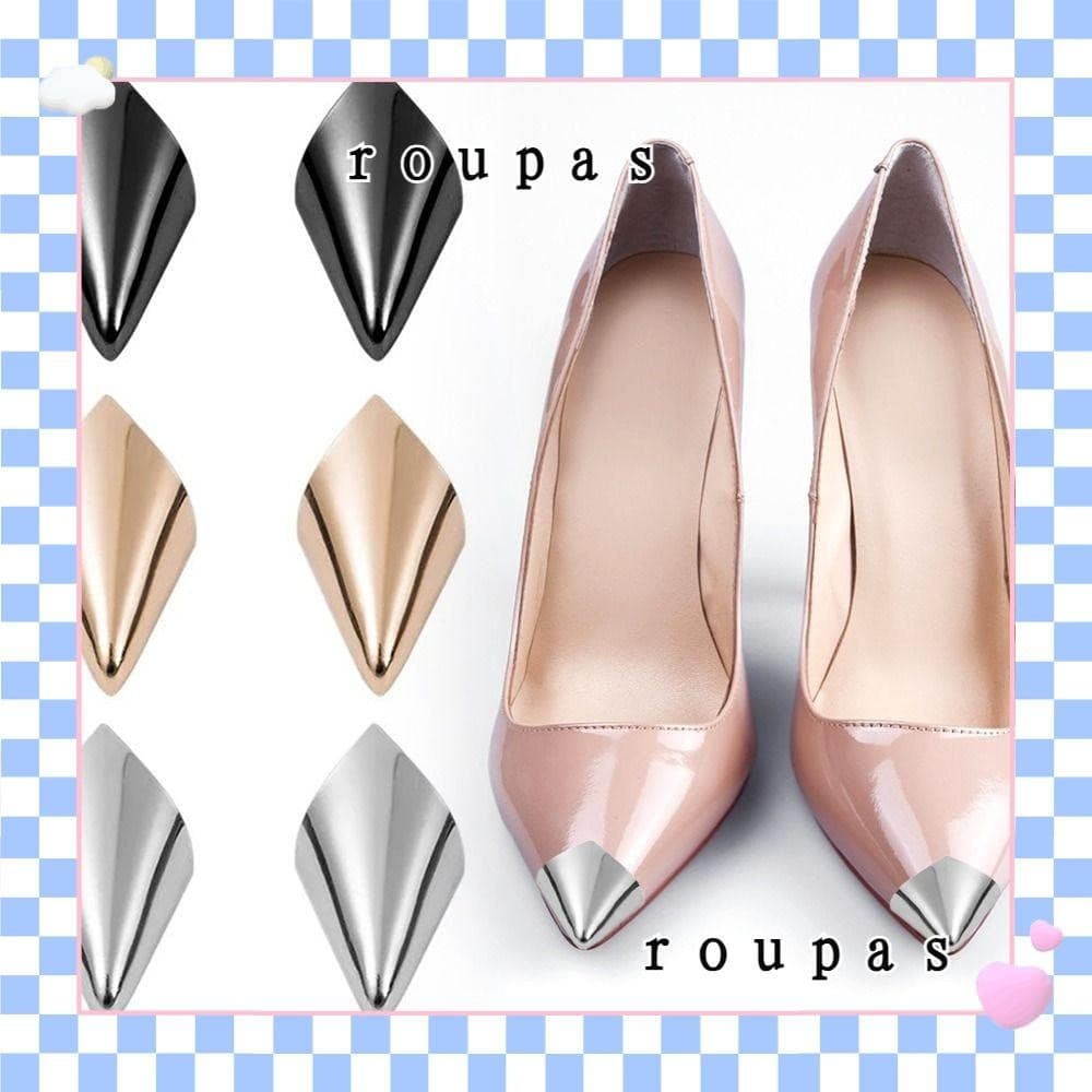ROUPAS 1pair High Heels Tip Cap , Anti-kick Shoe Repair Pointed Protector