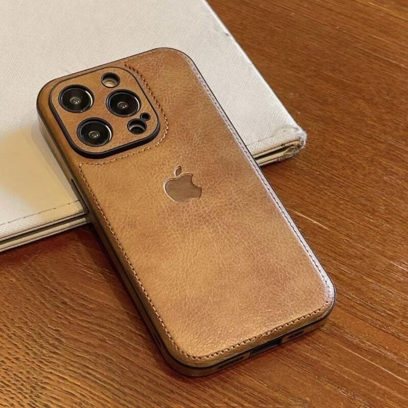 Capa De Couro De Negócios De Luxo Para iPhone Air 17 16 15 14 13 12 11 Pro Max Slim Macia À Prova De Choque
