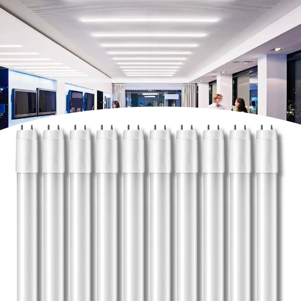 Kit 10 Lâmpadas Led Tubular 120cm 20w  T8 1,2m Branco Frio Cor Da Luz Branco-frio 110v/220v