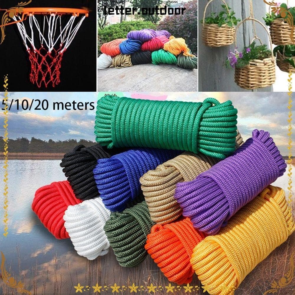 LO 5/10/20metros Paracords 550 Corda Comprimento Caminhada Equipamento De Camping Diâmetro 3mm Cordas De Tenda Lanyard