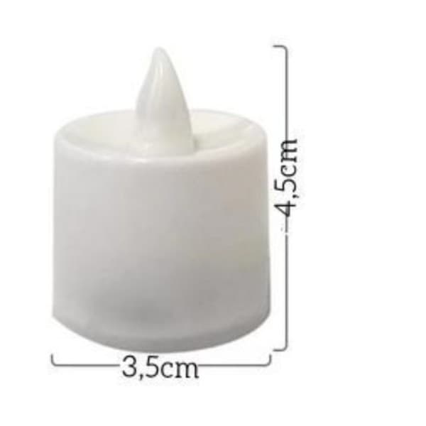 20 Unidades Linda Vela Led Eletrônica Amarela Decorativa Com Baterias/Festa/Casamento/Promoção De Decoração