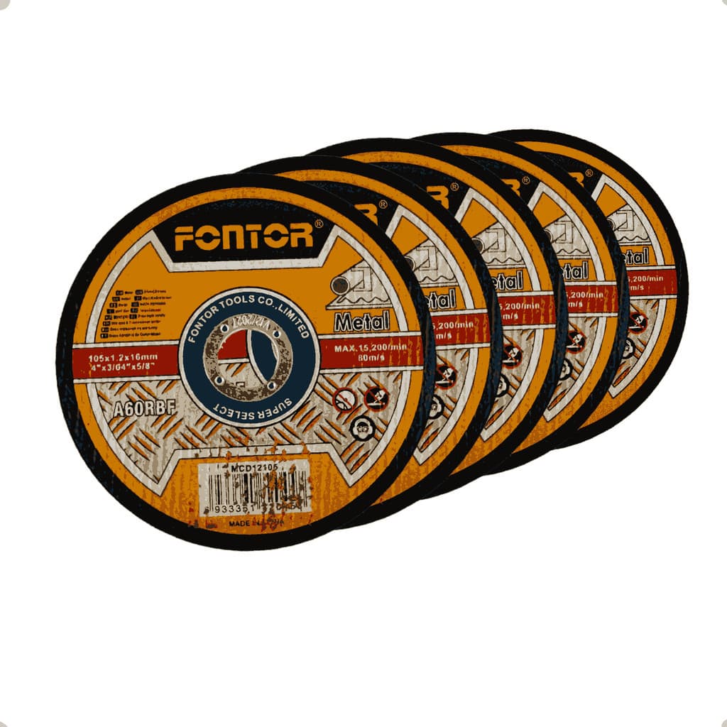 kit 5 Disco de Corte para Metal  105mm x 1,2mm