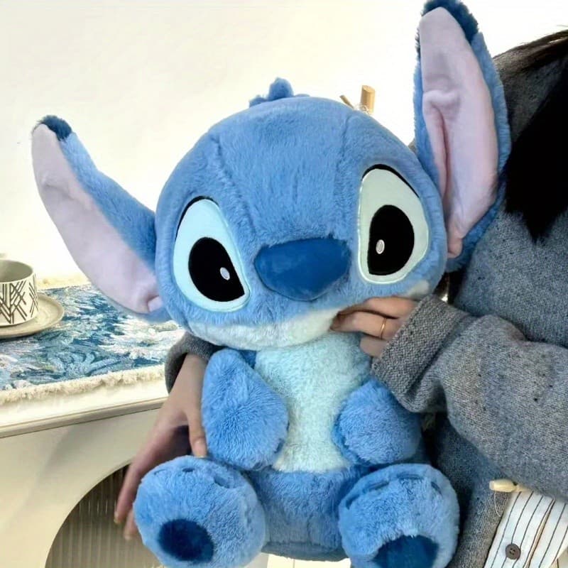 Brinquedo De Pelúcia Disney Stitch | Bicho Macio Azul Para Crianças De 3 A 12 Anos Boneca Huggable Licenciada Oficial ,