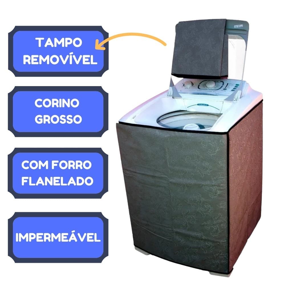 Capa para Máquina de Lavar Roupas Consul 10Kg (cod: sremo)