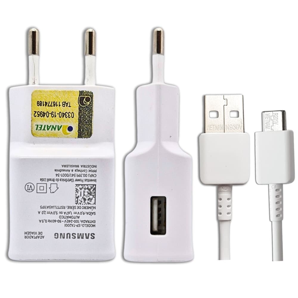 Carregador Turbo Samsung USB C 15W A21s A31 A32 S9 S10 S20