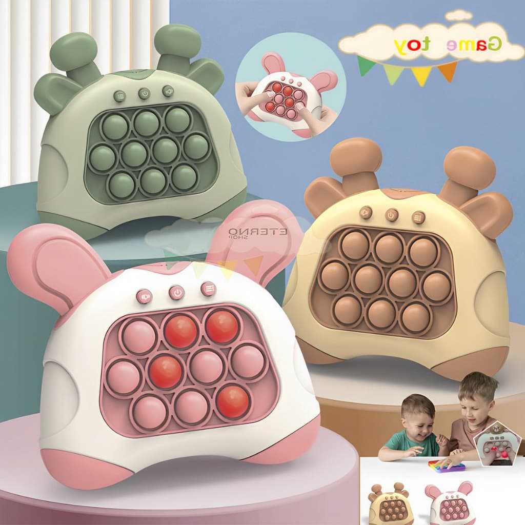 Brinquedo Anti-Stress Eletrônico Pop It Infantil com Modos de Jogo Diversos Luzes Sons Sensorial