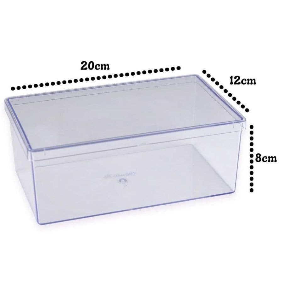 Caixa Acrilica 12x20x8cm Cake Box 1500ml Bluestar