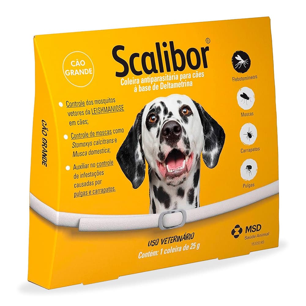 Coleira Antipulgas Scalibor Cães Grandes 65 cm